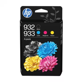 HP 932/933 Combo Pack - 4-Pack - Black, Yellow, Cyan, Magenta - Original - Officejet - Ink Cartridge - for Officejet 6100, 6600 H711a, 6700, 7110, 7610
