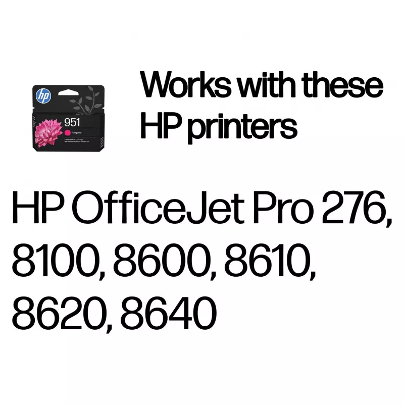 HP 951 Original Magenta Ink Cartridge 8ml (700 Pages) for Officejet Pro