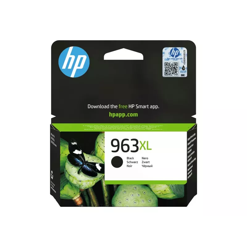 HP 963XL High Yield Black Original Ink Cartridge, 42.5 ml, Up to 2,000 Pages