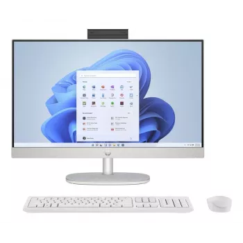 HP All-in-One 24-cr0061nf, AMD Ryzen 7 7730U, 16GB RAM, 1TB SSD, 23.8 inch Full HD IPS, Windows 11 Home, White