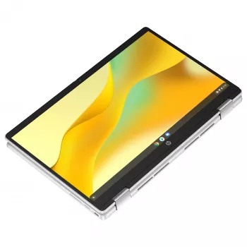 HP Chromebook x360 14b-cd0420ngx - 14 inch FHD IPS Touchscreen Convertible - Intel N200 - 8GB RAM - 128GB UFS - Chrome OS - Silver