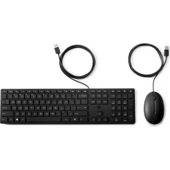 HP Desktop 320MK Keyboard and Mouse Set AZERTY USB Wired Black