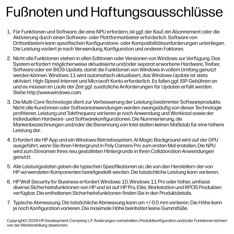 HP EliteBook 8 G2i 14 inch Intel Core Ultra 7 355 32GB RAM 1TB SSD Windows 11 Pro Business Notebook (Silver, German Keyboard)