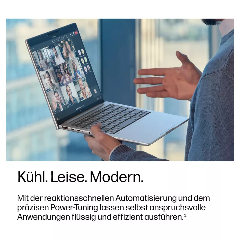 HP EliteBook 8 G2i 14 inch Intel Core Ultra 7 355 32GB RAM 1TB SSD Windows 11 Pro Business Notebook (Silver, German Keyboard)