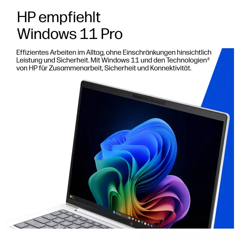 HP EliteBook 8 G2i 14 inch Intel Core Ultra 7 355 32GB RAM 1TB SSD Windows 11 Pro Business Notebook (Silver, German Keyboard)