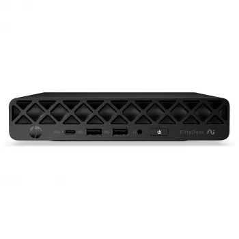 HP EliteDesk 8 Mini G2a Mini PC, AMD Ryzen AI 5 435, 16GB RAM, 512GB SSD, Windows 11 Pro, Black