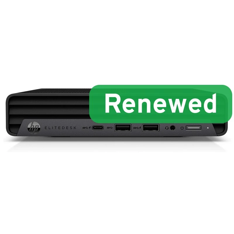 HP EliteDesk 805 G6 Desktop Mini | AMD Ryzen 5 PRO 4650GE | 16GB RAM | 256GB SSD | Windows 11 Pro (Renewed Grade B)