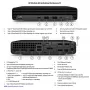 HP EliteDesk 805 G6 Mini PC - AMD Ryzen 5 PRO 2400GE, 16GB RAM, 512GB SSD, Win 11 Pro (Renewed Grade B)