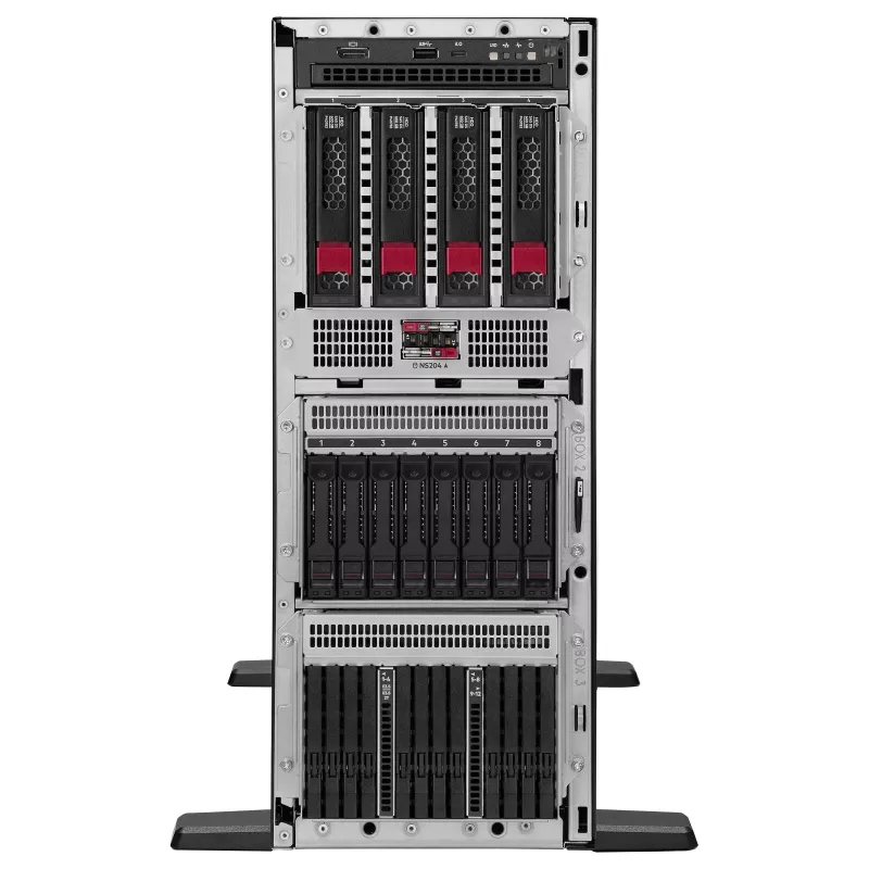 HPE ProLiant ML350 Gen12 Tower Server - Intel Xeon 6505P 12-Core 2.2GHz, 64GB DDR5, 8SFF Hot Plug, MR408i-o, Dual 1000W PSU