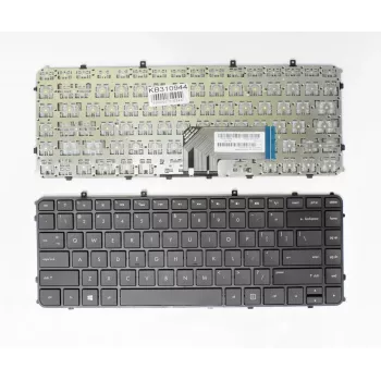 HP Envy 4-1000 Series Replacement Keyboard - Nordic Layout, Backlit, Black, with Frame