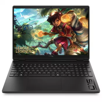 HP HyperX OMEN 15-gb0150ng Gaming Laptop, 15.6 inch WUXGA IPS 240Hz, AMD Ryzen 5 240, 16GB DDR5 RAM, 512GB SSD, NVIDIA GeForce RTX 5050, FreeDOS, German Keyboard, Shadow Black