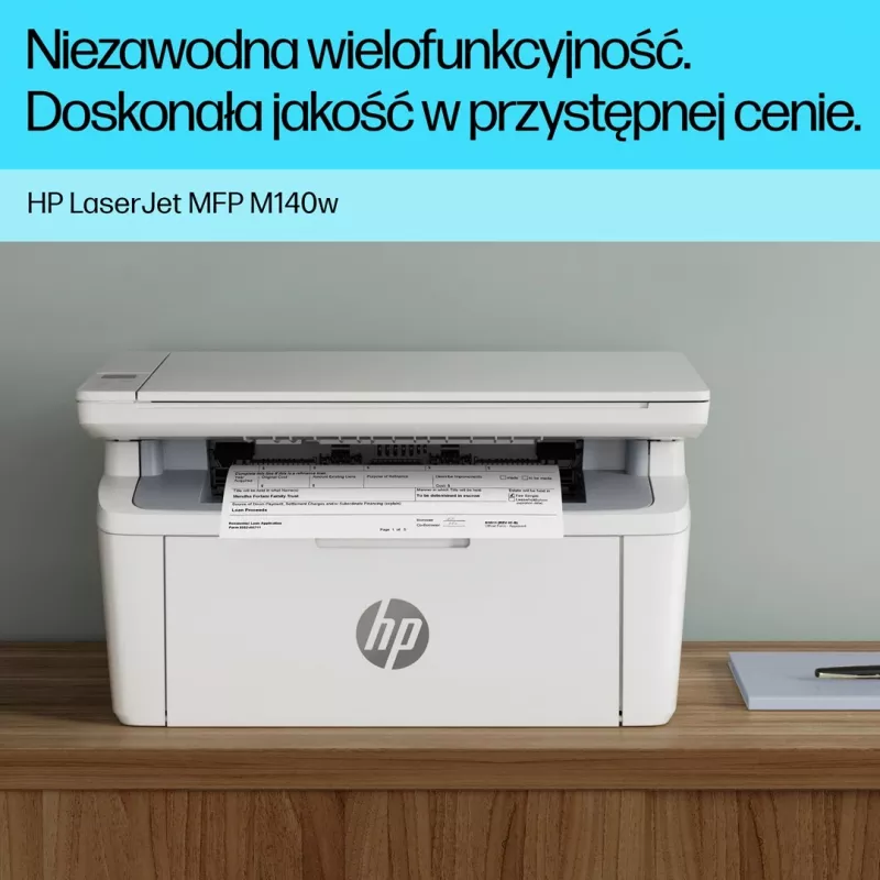 HP LaserJet M140w Wireless Monochrome Multifunction Laser Printer, Copier, Scanner