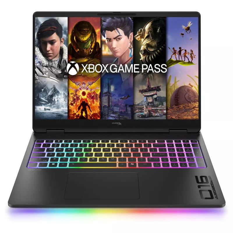 HP OMEN 16-ah1490ng Gaming Laptop, 16.1 inch QHD 165Hz, Intel Core 9 270HX, 32GB DDR5, 1TB SSD, RTX 5080, Windows 11 Home, German Keyboard