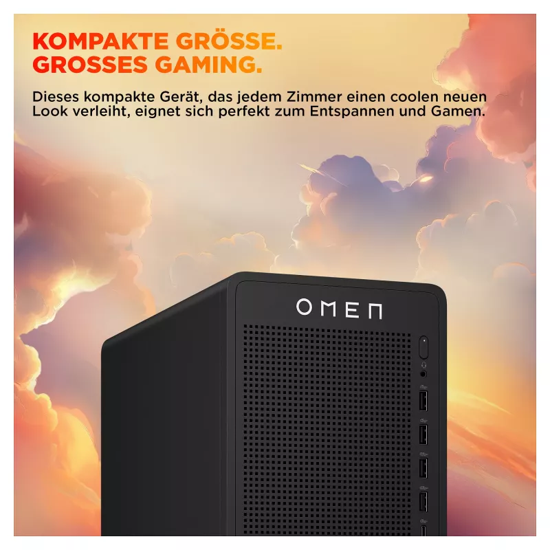 HP OMEN 16L TG03-0472ng Gaming Desktop - AMD Ryzen 7 8700F, 16GB DDR5, 512GB SSD, GeForce RTX 5050, Windows 11 Home