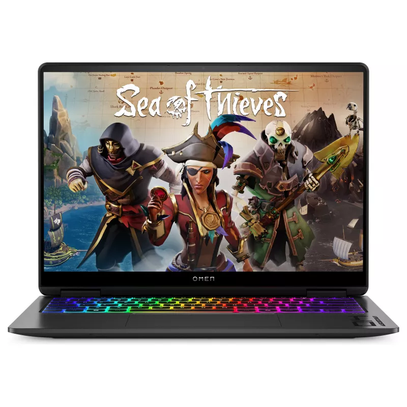 HP OMEN Transcend 14-fb1196ng Gaming Laptop, 14 inch 2.8K OLED 120Hz, Intel Core Ultra 9 285H, 32GB RAM, 2TB SSD, RTX 5070, Windows 11 Home, German QWERTZ, Shadow Black