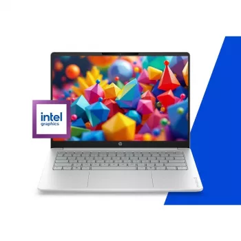 HP OmniBook 3 14-hu0012nwx 14 inch 2K IPS Laptop - Intel Core 3 100U, 8GB DDR5, 256GB SSD, Windows 11 Home, Glacier Silver