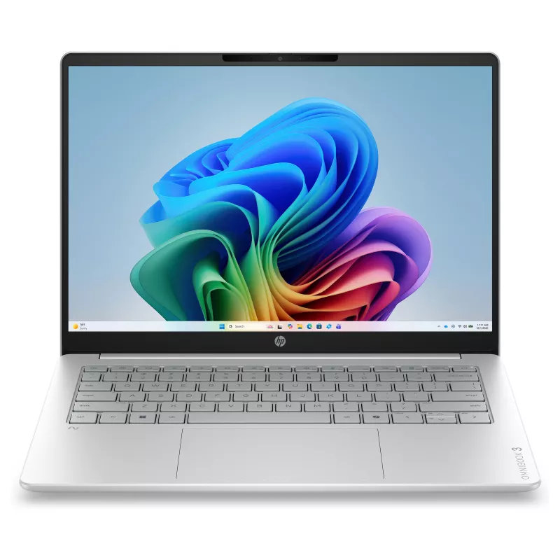 HP OmniBook 3 14-hz0351ngx Snapdragon X X1-26-100 16GB RAM 512GB SSD 14 inch FHD Laptop Windows 11 Home Silver