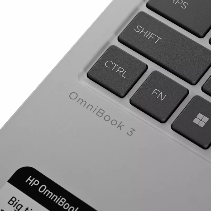 HP OmniBook 3 15-FN0105DDX Ryzen AI 5 330 15.6 inch FHD Touch IPS 16GB 512GB SSD Fingerprint Reader Windows 11 Home Glacier Silver