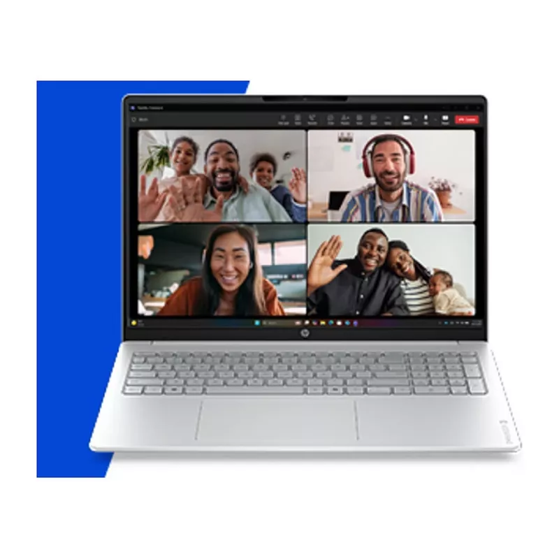 HP OmniBook 3 16-bu0150ng 16 inch WUXGA IPS Laptop, Intel Core 5 120U, 12GB RAM, 512GB SSD, FreeDOS, Natural Silver, German Keyboard