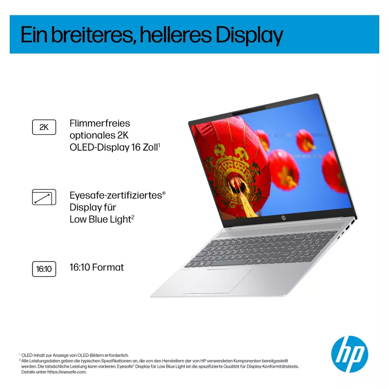 HP OmniBook 5 AI 16-af1450ngx Laptop, 16-inch, Intel Core Ultra 5 225U, 16GB RAM, 512GB SSD, Windows 11 Home