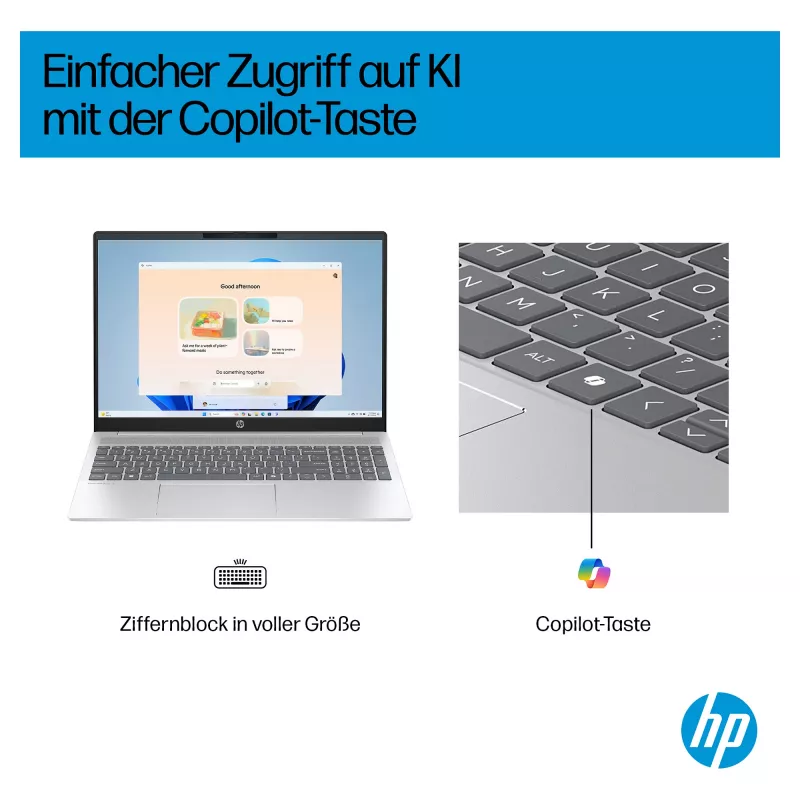 HP OmniBook 5 AI 16-af1450ngx Laptop, 16-inch, Intel Core Ultra 5 225U, 16GB RAM, 512GB SSD, Windows 11 Home