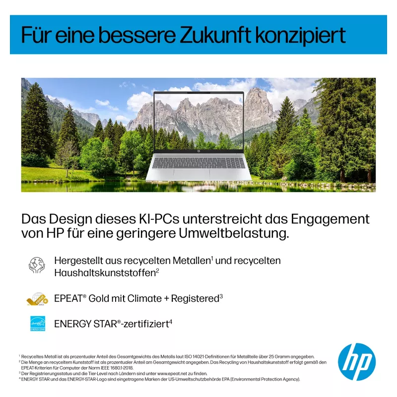 HP OmniBook 5 AI 16-af1450ngx Laptop, 16-inch, Intel Core Ultra 5 225U, 16GB RAM, 512GB SSD, Windows 11 Home