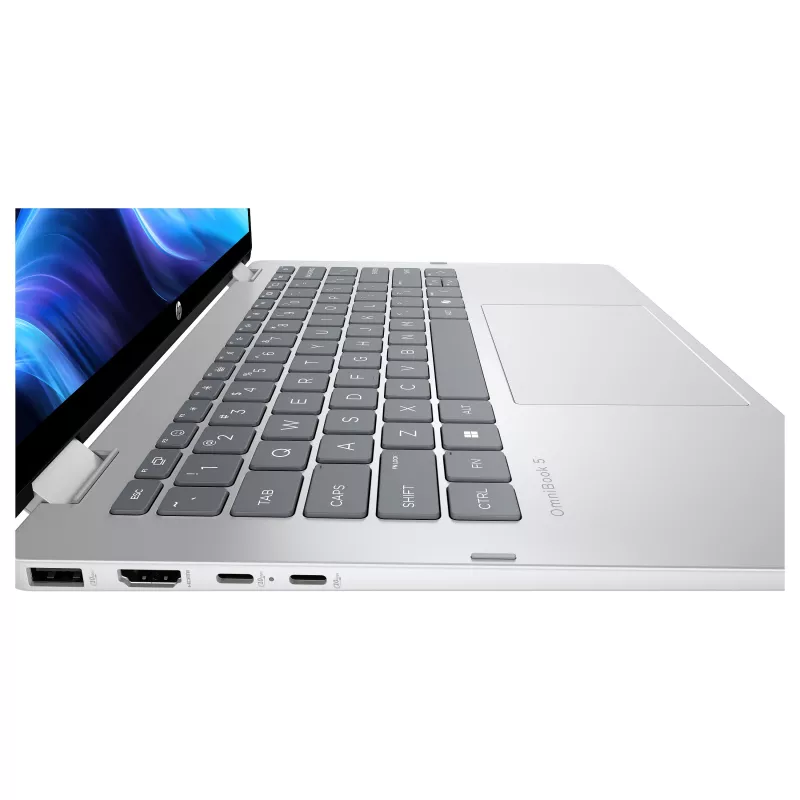 HP OmniBook 5 Flip 14-fp0051ngx 2-in-1 Laptop, 14 inch WUXGA Touch, Intel Core 5 120U, 16GB RAM, 512GB SSD, Windows 11 Home