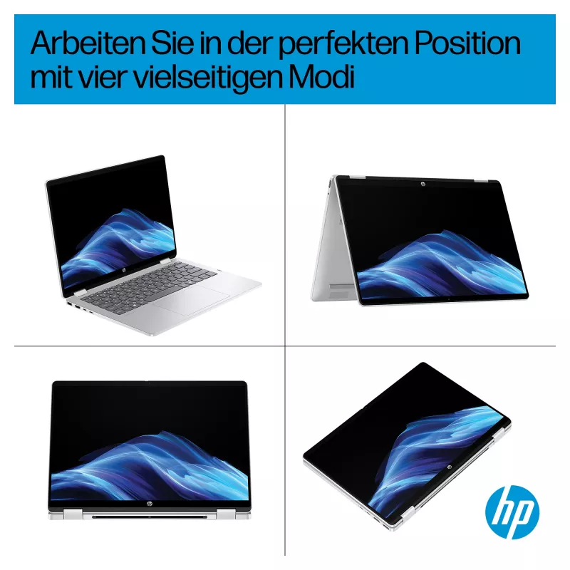 HP OmniBook 5 Flip 14-fp0051ngx 2-in-1 Laptop, 14 inch WUXGA Touch, Intel Core 5 120U, 16GB RAM, 512GB SSD, Windows 11 Home