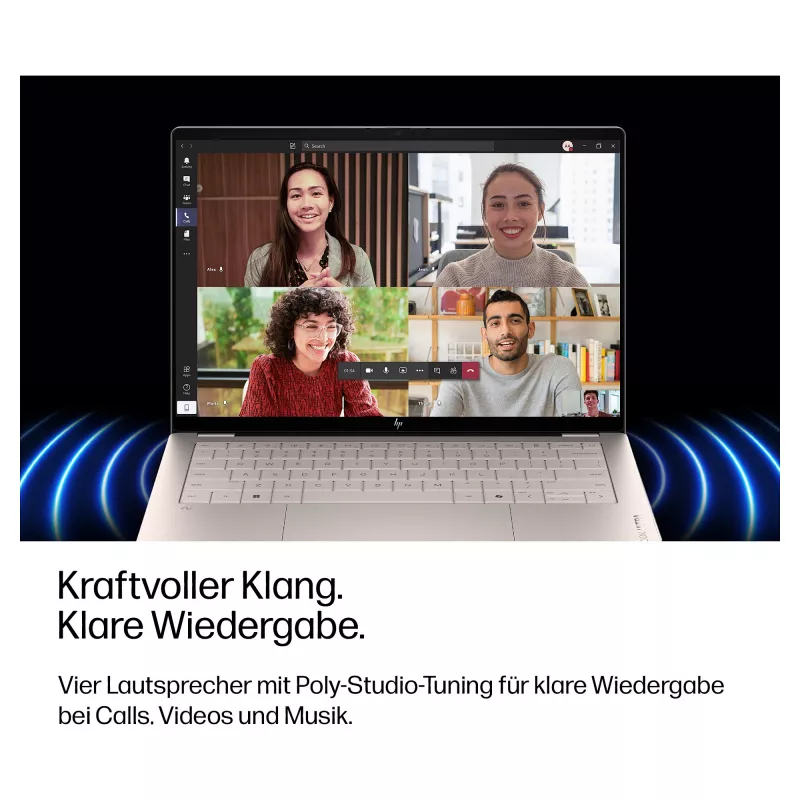 HP OmniBook Ultra 14-kd0471ngx Laptop, Intel Core 7 356H, 32GB RAM, 1TB SSD, 14 inch Touchscreen, Windows 11 Home, German Keyboard