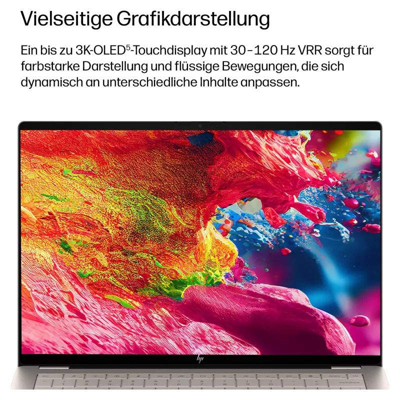 HP OmniBook Ultra 14-kd0471ngx Laptop, Intel Core 7 356H, 32GB RAM, 1TB SSD, 14 inch Touchscreen, Windows 11 Home, German Keyboard