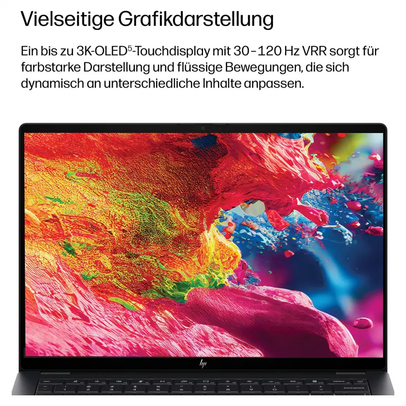 HP OmniBook Ultra 14-kd0472ngx, Intel Core Ultra 7 356H, 32GB RAM, 1TB SSD, 14 inch Touchscreen, Windows 11 Home, Natural Silver (German Keyboard)