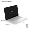 HP OmniBook X Next Gen AI 17-de0070ngx, 17.3 inch QHD+ IPS, Snapdragon X Elite X1E-78-100, 16GB LPDDR5X, 1TB SSD, Windows 11 Home, Ceramic White, German Keyboard