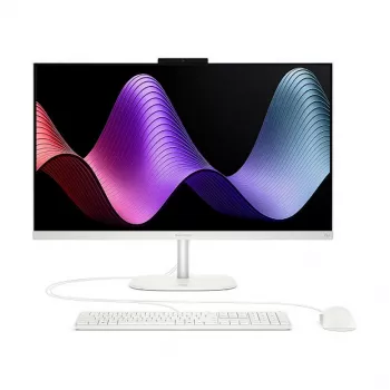 HP OmniStudio 27-cw0450ng All-in-One PC, 27 inch FHD Display, AMD Ryzen AI 5, 16GB RAM, 512GB SSD, Windows 11 Home, White