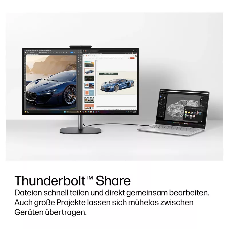 HP OmniStudio X 27-cx0452ng All-in-One PC, 27 inch QHD IPS Display, Intel Core Ultra 5, 24GB DDR5 RAM, 1TB SSD, Windows 11 Home, White