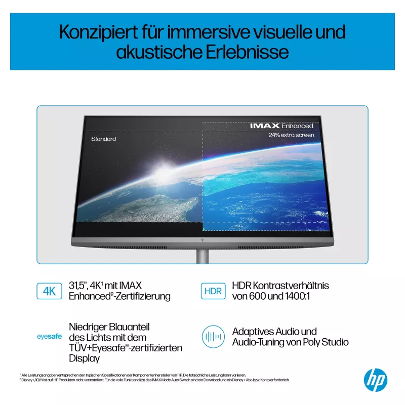 HP OmniStudio X All-in-One 32-c0077ng, silver, Windows 11 Home