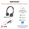 HP Poly Blackwire 3325 Stereo Microsoft Teams Certified USB-C Headset +3.5mm Plug +USB-C/A Adapter