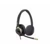 HP Poly Mission 825 Stereo USB Wired Headset with Active Noise Cancellation, Black, Certified for Microsoft Teams, Zoom, Google Meet, Works With Chromebook