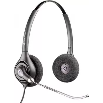 HP POLY Plantronics SupraPlus H261H Binaural Wideband Wired Headset with Noise-Cancelling Microphone (87129-02)