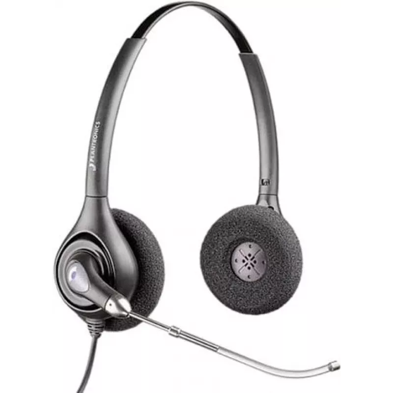 HP POLY Plantronics SupraPlus H261H Binaural Wideband Wired Headset with Noise-Cancelling Microphone (87129-02)