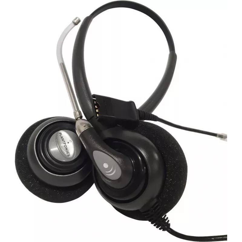 HP POLY Plantronics SupraPlus H261H Binaural Wideband Wired Headset with Noise-Cancelling Microphone (87129-02)