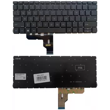 HP ProBook 430 G8/G9, 435 G7/G8 US English Backlit Keyboard (Black)