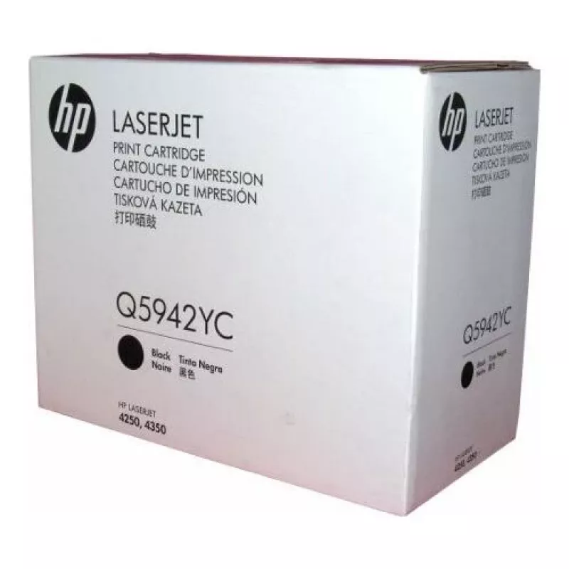 HP Q5942YC Contract Toner Cartridge - Black, High Yield (10,000 Pages) for LaserJet 4250/4350
