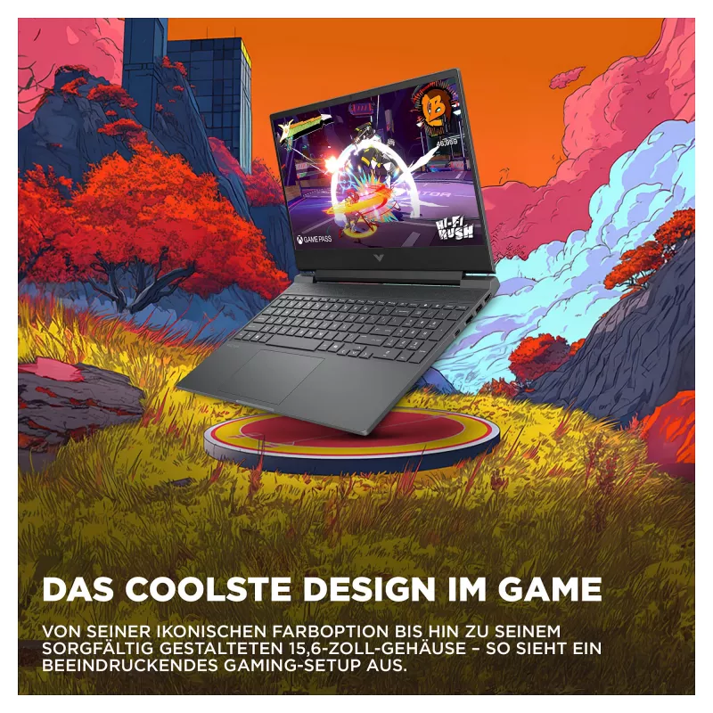 HP Victus 15-fb3450ng Gaming Laptop, 15.6 inch Full HD, AMD Ryzen 5 240, 12GB RAM, 512GB SSD, NVIDIA GeForce RTX 5050, FreeDOS, Black