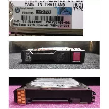 HPE Enterprise 300GB SAS 12G 10K 2.5 inch SFF Hot-Swap HDD with SmartDrive Carrier 785410-001