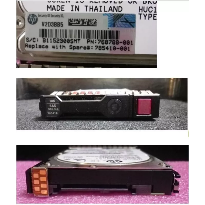 HPE Enterprise 300GB SAS 12G 10K 2.5 inch SFF Hot-Swap HDD with SmartDrive Carrier 785410-001