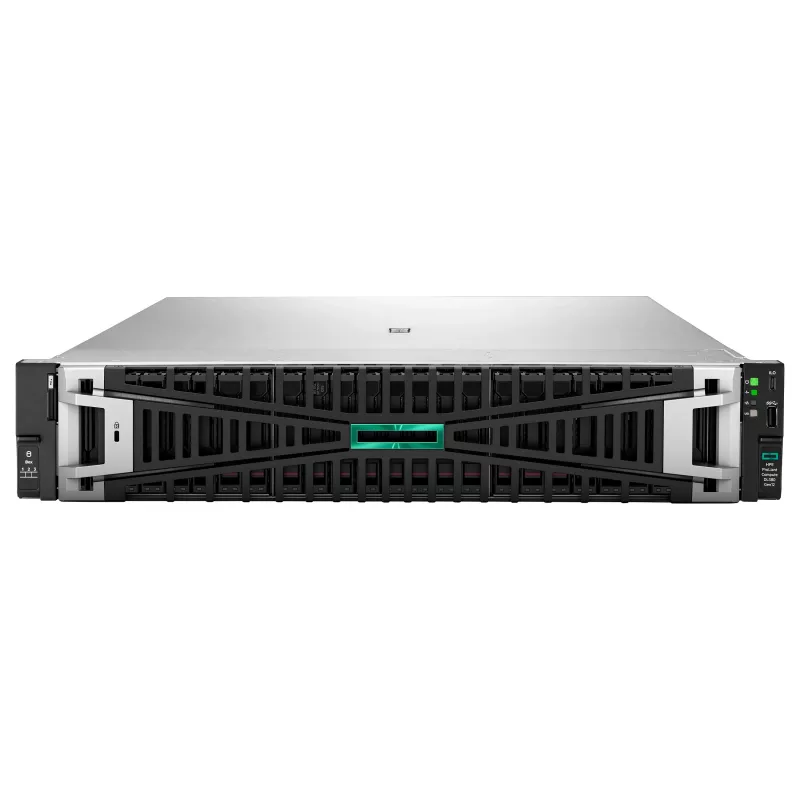 HPE ProLiant DL380 Gen12 Server, Intel Xeon 6505P 2.2GHz 12-Core, 64GB DDR5 RAM, 8 SFF Hot-Plug Bays, MR408i-o Controller, 2x1000W Redundant PSU, 2U Rack