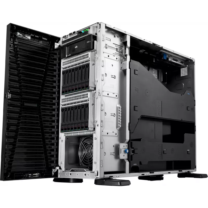 HPE ProLiant ML110 Gen11 Server - Intel Xeon Silver 4510 2.4GHz 12-Core 1P 64GB RAM 8SFF NS204i-u MR408i-o 2x1000W PS