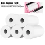 HQ Self-Adhesive Thermo Paper Sticker x5 Rolls 57mm x 25mm for Kids Print Camera