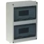 HT-24 Surface-Mounted Hermetic Distribution Board, 24 Modules, IP65, Grey