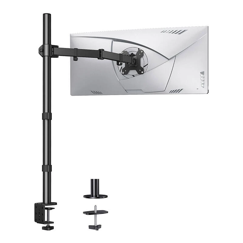 HUANUO HNCM9 Single Monitor Mount for 13-32 inch Screens, Gas Spring Arm, Desk Clamp/Grommet, Black